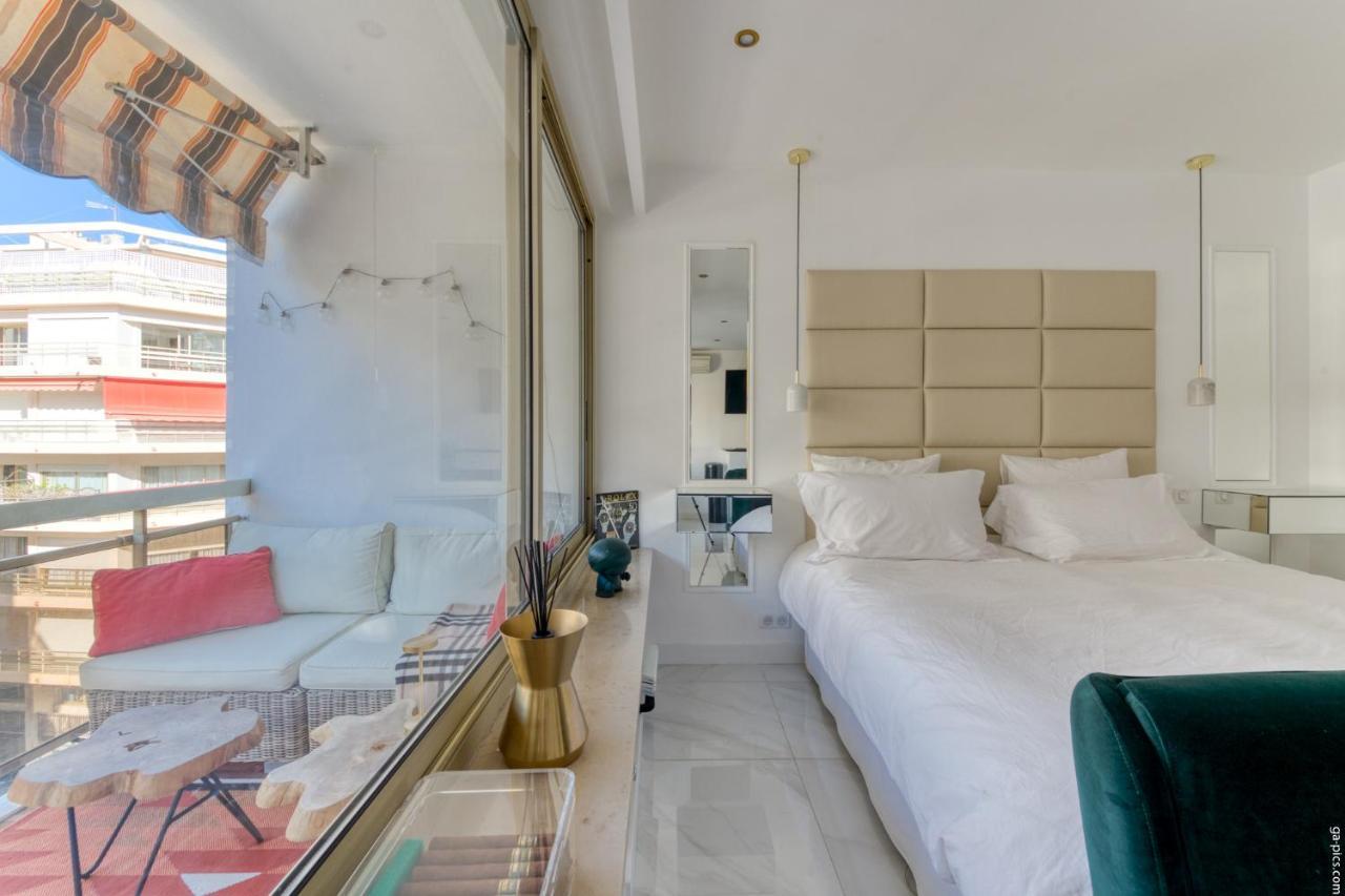 Luxury Maubourg - Vue mer - Croisette 50m plage - Clim - terrasse Cannes Extérieur photo